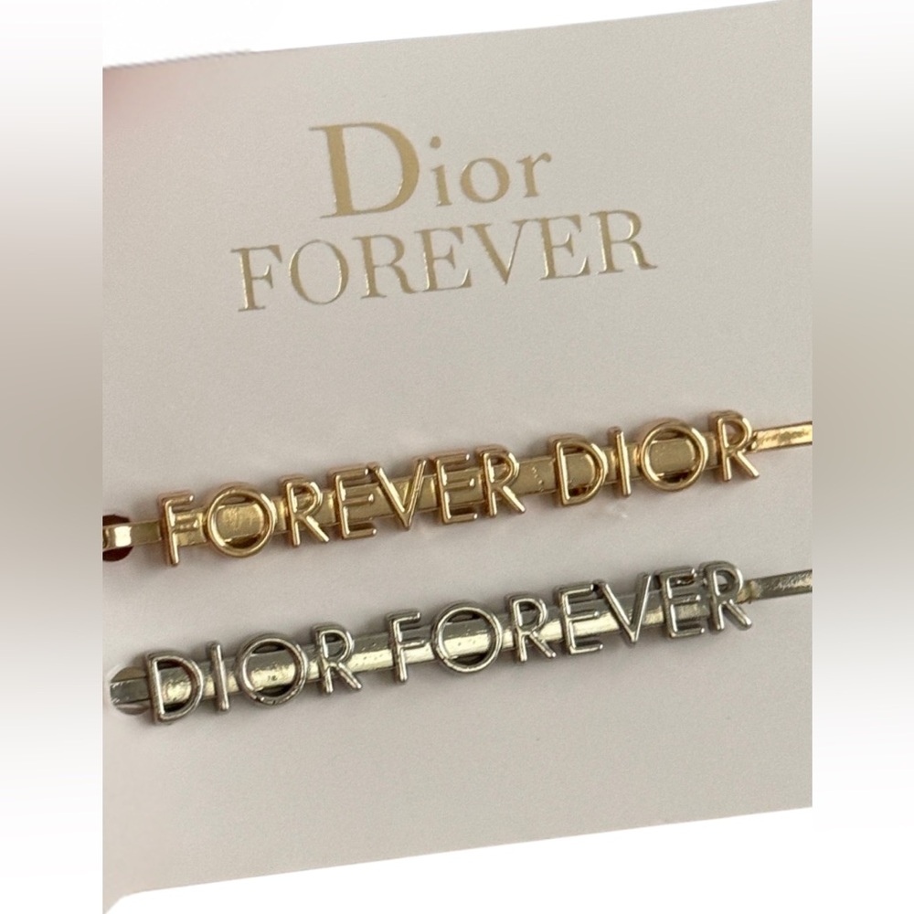 Dior Forever Gold and Silver Hair Clips Collector’s Seasonal 2025 Edition
